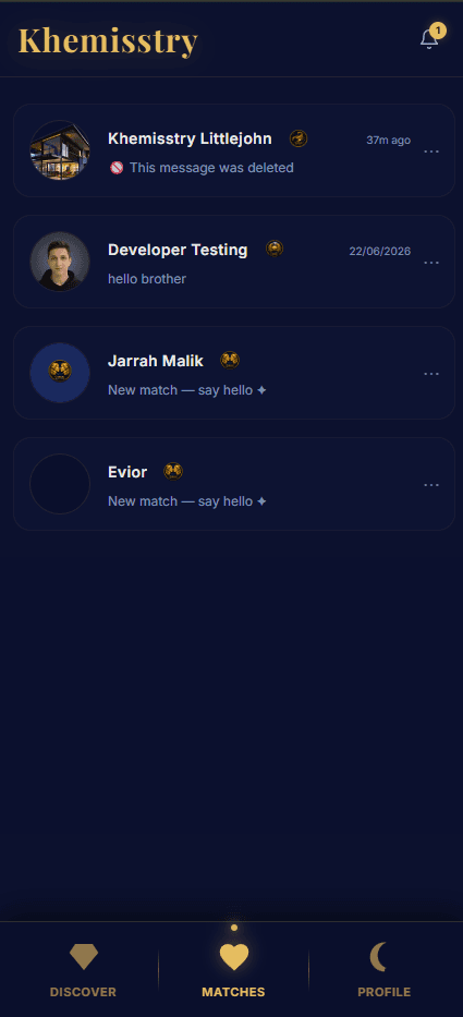Matches Connections UI