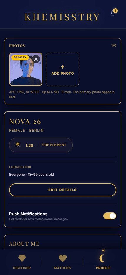 Profile Chart UI